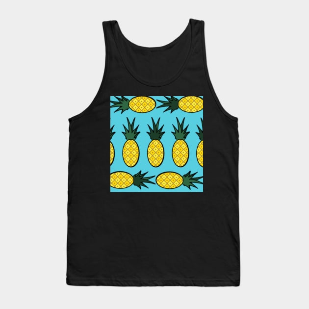 Simplified Pineapple Pattern Tank Top by babygunz47